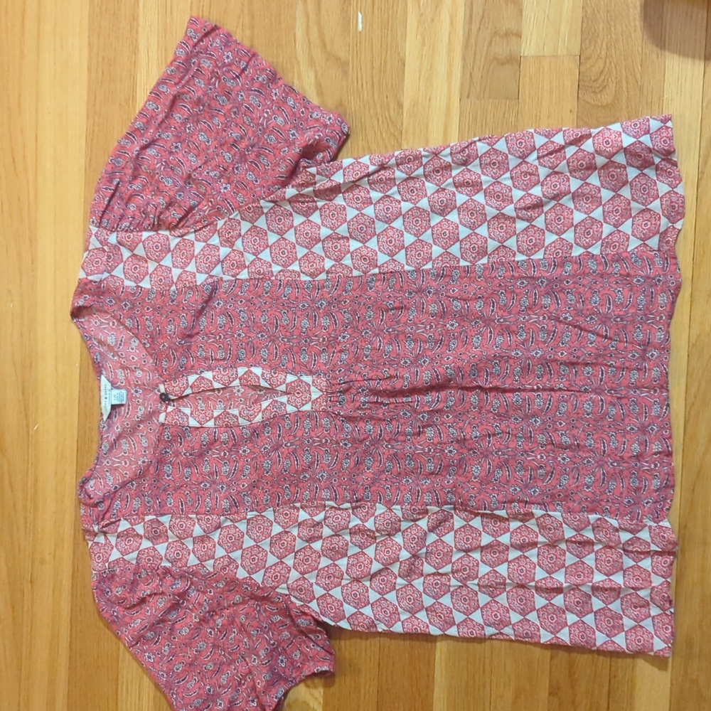 Lucky Brand Pink Patterned Blouse - Picture 9 of 10